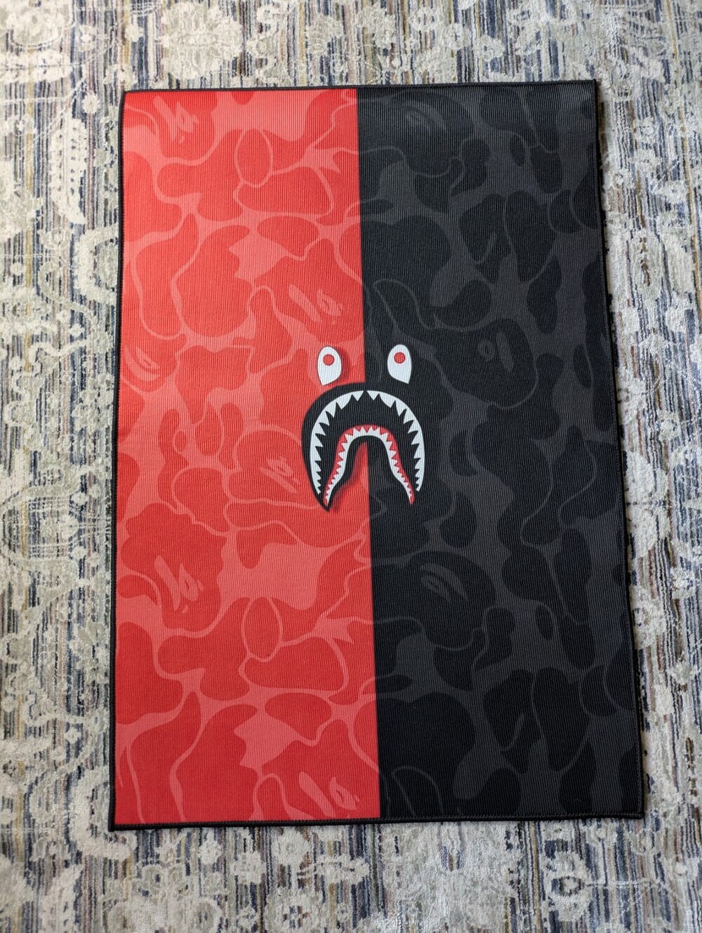 BAPE Inspired Shark Rug / Floor Mat 23.5" x 35" – Brand New